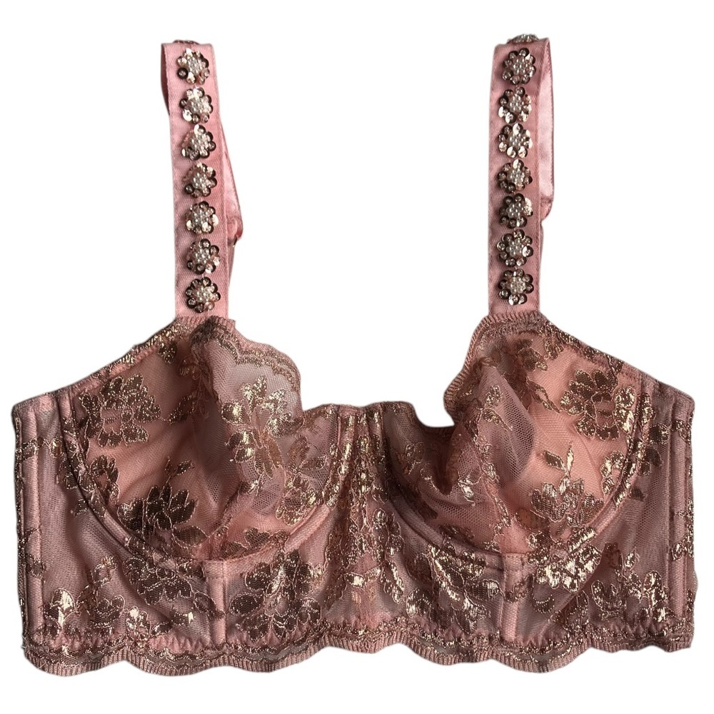 Victoria’s Secret Limited Edition Dream Angels‎ Bustier Top ROSE GOLD NWT 32D